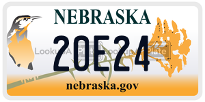 20E24  license plate in NE