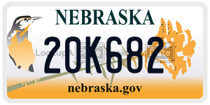 20K682  license plate in NE