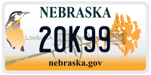 20K99  license plate in NE
