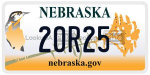 20R25  license plate in NE