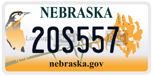 20S557  license plate in NE