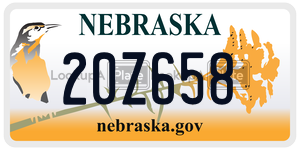 20Z658  license plate in NE