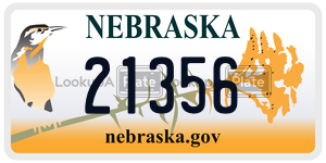 21356  license plate in NE