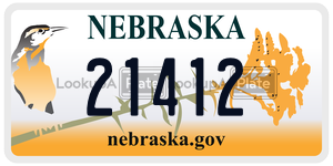 21412  license plate in NE