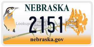 2151  license plate in NE