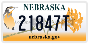 21847T  license plate in NE
