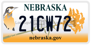 21CW72  license plate in NE