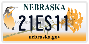 21ES11  license plate in NE