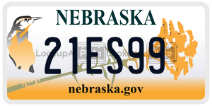 21ES99  license plate in NE