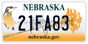 21FA83  license plate in NE
