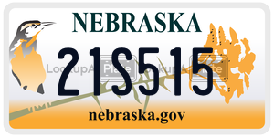 21S515  license plate in NE