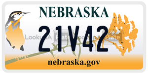 21V42  license plate in NE