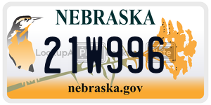 21W996  license plate in NE