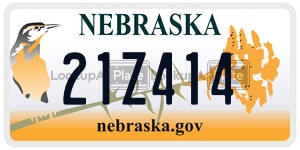 21Z414  license plate in NE