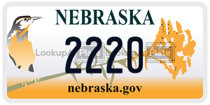 2220  license plate in NE