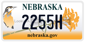 2255H  license plate in NE