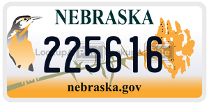 225616  license plate in NE