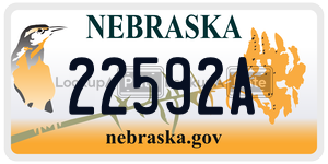 22592A  license plate in NE