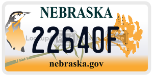 22640F  license plate in NE
