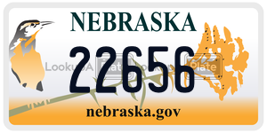 22656  license plate in NE