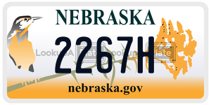 2267H  license plate in NE