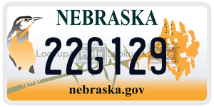 22G129  license plate in NE