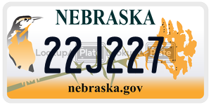 22J227  license plate in NE