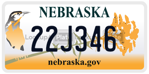 22J346  license plate in NE