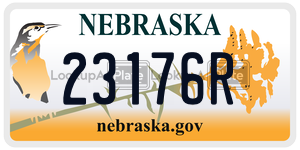 23176R  license plate in NE