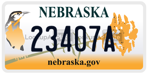 23407A  license plate in NE