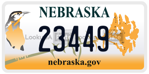 23449 license plate in Nebraska