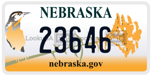 23646  license plate in NE