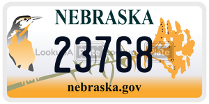 23768  license plate in NE