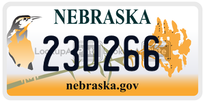 23D266  license plate in NE