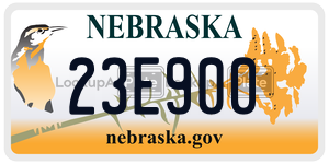 23E900  license plate in NE