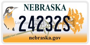 24232S  license plate in NE