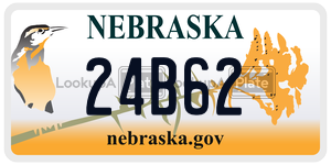24B62  license plate in NE