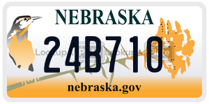 24B710  license plate in NE