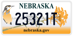 25321T  license plate in NE