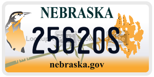 25620S  license plate in NE