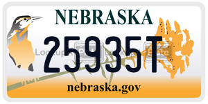 25935T  license plate in NE