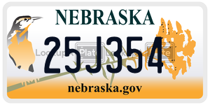 25J354  license plate in NE