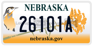 26101A  license plate in NE