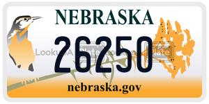 26250  license plate in NE