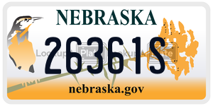 26361S  license plate in NE