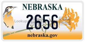 2656  license plate in NE