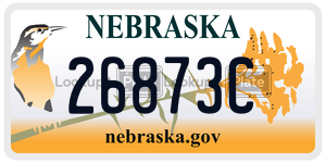 26873C  license plate in NE