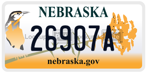 26907A license plate in Nebraska