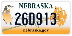 26D913  license plate in NE