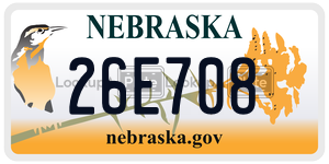 26E708  license plate in NE